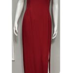 Jessica McClintock VTG  Gunne Sax Maxi Dress 9/10 Red Rhinestone Straps 90s Y2K Photo 0