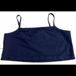 Top Boy London Black Cami Crop Logo Y2K 00s Boho Hippie Top Size M Photo 5