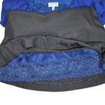 Anthropologie Moulinette Soeurs Black Blue Puff Sleeve Silk Bolero Dress 6 NWT Photo 2