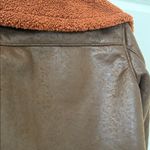 Forever 21  Faux Leather Shearling Brown Jacket Photo 8