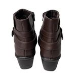 Easy Street NEW Womens  Amanda Buckle Faux Brown Leather Ankle Boots Booties Sz 7 Photo 8