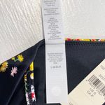 Aerie New Offline Floral Print Mesh Back Plunge Sports Bra Black Size Small Photo 14