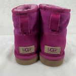 UGG  Mini Boots Suede Leather Sheepskin Lined SugarPlum Women's‎ Size 6 Photo 2