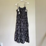 Moon River  Anthropologie‎ Womens Dress Black Rope Straps Midi Medium Photo 2