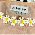 Pink Sleeveless Top and Pajamas Shorts Set with Daisy Trim Size M Photo 4