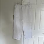 Quince  100% European Linen Pants White Medium Beach Coastal Vacation Athleisure Photo 3