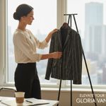 Gloria Vanderbilt  Black and White Textured Blazer Photo 1