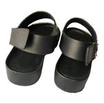 Vince 'Marett' Python Snakeskin Black White LEATHER Platform Size 7M Photo 3