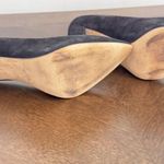 J.Crew Block-heel black pointed toe suede pumps size 9 Photo 6