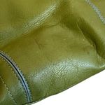 Franklin Covey Full Grain Leather Purse Handbag Green Shoulder Bag Front Pocket Photo 6