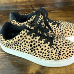 Qupid Tan Cheetah Print Sneakers size 6 Photo 0