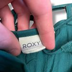 Roxy  Teal Crochet Trim Strappy Midi Dress XL Cotton Summer Boho Beach Surf Photo 1