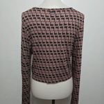 Volcom  Cropped Top XL Extra Large Brown Black Geometric Print Beach Coconut Girl Photo 4