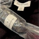 Joan Rivers  Dress • Medium • Solid Black Sweater Knit Twinset Dress Photo 3