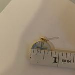 ALEX AND ANI  Christian Cross Gold Tone and Blue Round Circle Necklace Pendant Photo 4