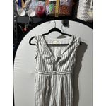 Everly  Women's Striped Knot‎ Front Jumpsuit Sleeveless Casual Comfy - Medium Photo 3