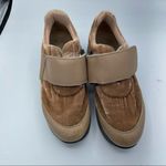 Free People  Pink Velvet Platform Velcro Sneakers 37 Photo 1