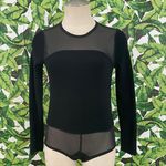 ZARA Knit Mesh Panel Bodysuit A015 Photo 0