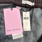 Anthropologie NWT  Avec Les Filles Vegan Leather Jogger Pants Cedar Brown Size 2X Photo 3