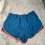 Nike Women's Teal and Pink Athletic Shorts Photo 6