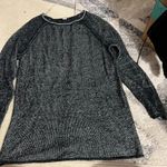 Free People  Lenox Tunic Sweater Small Onyx Combo S/M Photo 8