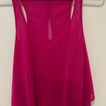 EXPRESS Pink Asymmetrical Backless Tank Top Photo 0