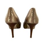 Cole Haan  Grand OS Lena Gold Snakeskin Embossed Pumps Heels Size 8.5 B Photo 5
