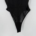Priceless Black Mesh Light Padding Thong Back One Piece Lingerie Bodysuit XS S Photo 4