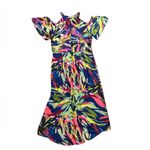 Gibson Latimer  Cold Shoulder Floral High-Low
Dress Size Large Tropical Print Photo 2