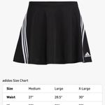 Adidas NWT Girls' 3-Stripe Flounce Knit Skorts Tennis Skirt L Photo 1