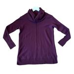 Tahari 100% merino wool maroon cowl neck sweater small Photo 0