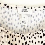 River Island  Midi Dress Cream Black Spot 8 Photo 2