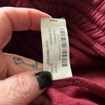 ZARA  wide leg track pants burgandy  Photo 9