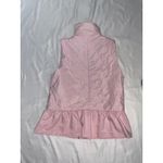 For Cynthia Anthropologie Cynthia West Pink Puffer Vest Ruffle Bottom L Pastel Angelcore Photo 5
