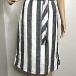 Catherine Malandrino Striped Linen Skirt Photo 4