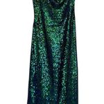 NWT LULUS Sparkling Aura Iridescent Green Sequin One Photo 9