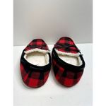 Nordstrom Rack Slippers Womens Size Large Bonfire Red Black Buffalo Check NWT Photo 6