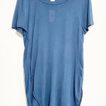 Wet Seal blue hi lo tunic short sleeve tee Photo 0
