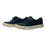 Vince  Bale Black Leather Lace Up Platform Low Top‎ Fashion Sneakers Size 6.5 Photo 4