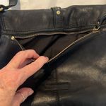 Marta Ponti black leather crossbody bag with silver and gold studded accents EUC Photo 6