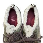 Merrell  Shoes Womens Size 8 Dark Olive Ivory Faux Fur Lined Hiking Winter‎ Boots Photo 2