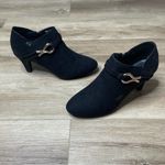 Karen Scott  Women's Black Faux Suede Melanni Stacked Block Heel Ankle Boots sz 9 Photo 4