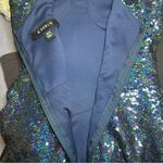 B Darlin B. Darlin Navy Sequin Sweatheart Homecoming Mini Dress. Size: 3/4. Photo 6