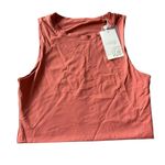 Vitality Women’s‎ L The Allora Tank Sunstone Rust Fitted Athletic Crop New Orange Size L Photo 1