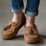 UGG  LIZZY Women's Tan Suede Moccasins NWOT Photo 1