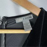 Love by Design Black Velvet Long Sleeve Formal Maxi Dress L Photo 4