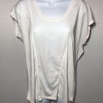Zella  White Work Out Short Sleeve Shirt Size XL Photo 0