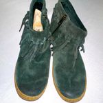 UGG  • Green Shenandoah Moccasins SZ 6 Fringe Suede Ankle Boot READ DESCRIPTION Photo 0