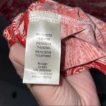 Simply Noelle Red and White Paisley Print Dress Size S/M Photo 5