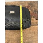 MC Black‎ Leather Patchwork Crossbody Bag Braided Trim Vintage Designer Black Photo 7